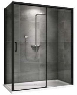 Душевой уголок ABBER Komfort AG93130B-S102B 130x100см чёрный